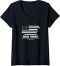 Womens Diesel trucks! Hotrod Man Designs V Neck