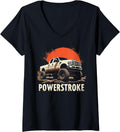 Womens 2010 Powerstroke Diesels OBS Old Body Style Power Stroke V Neck