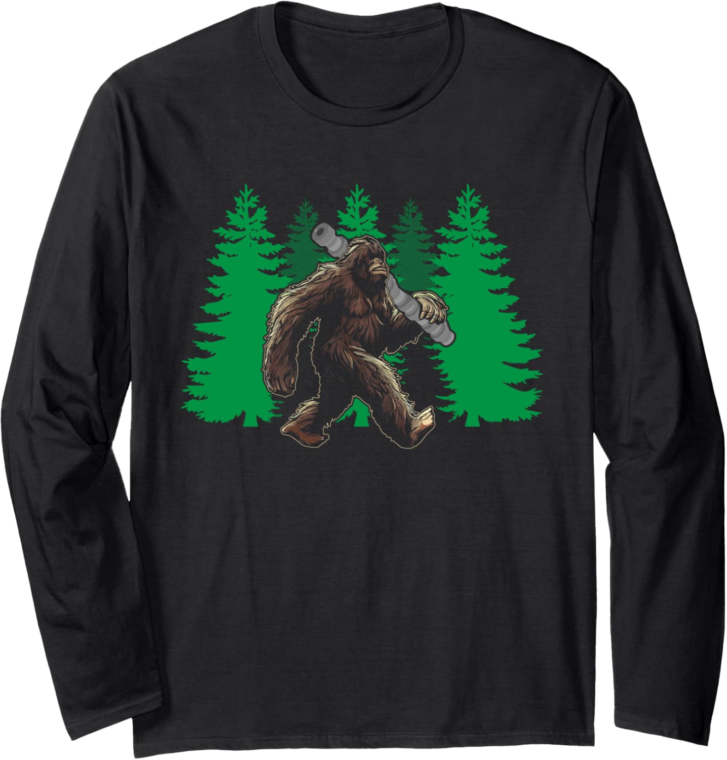 Bigfoot diesel mechanic funny sasquatch camshaft mechanic Long Sleeve