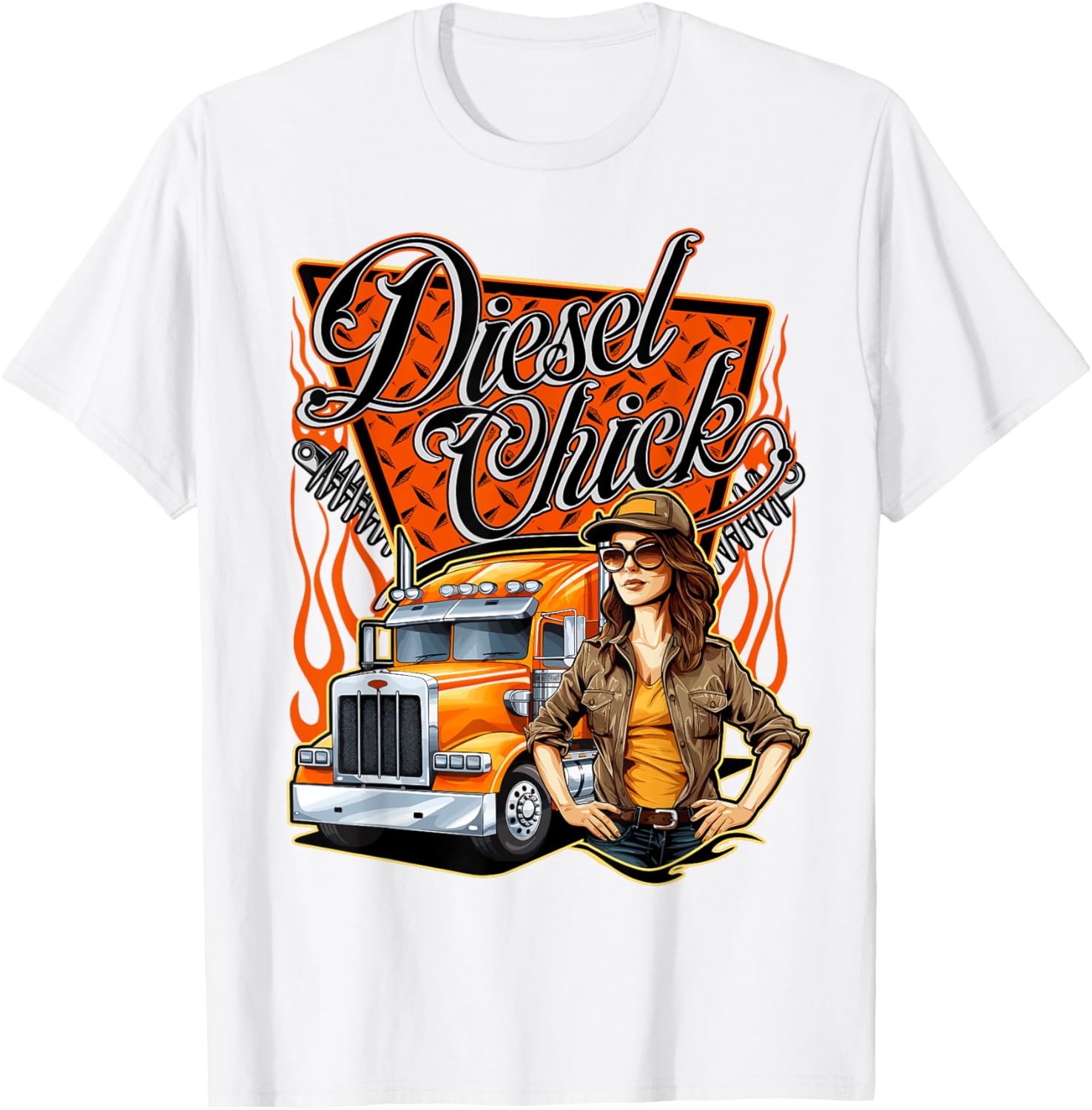Diesel chick Trucking Trucker Truck Driver Funny Gag