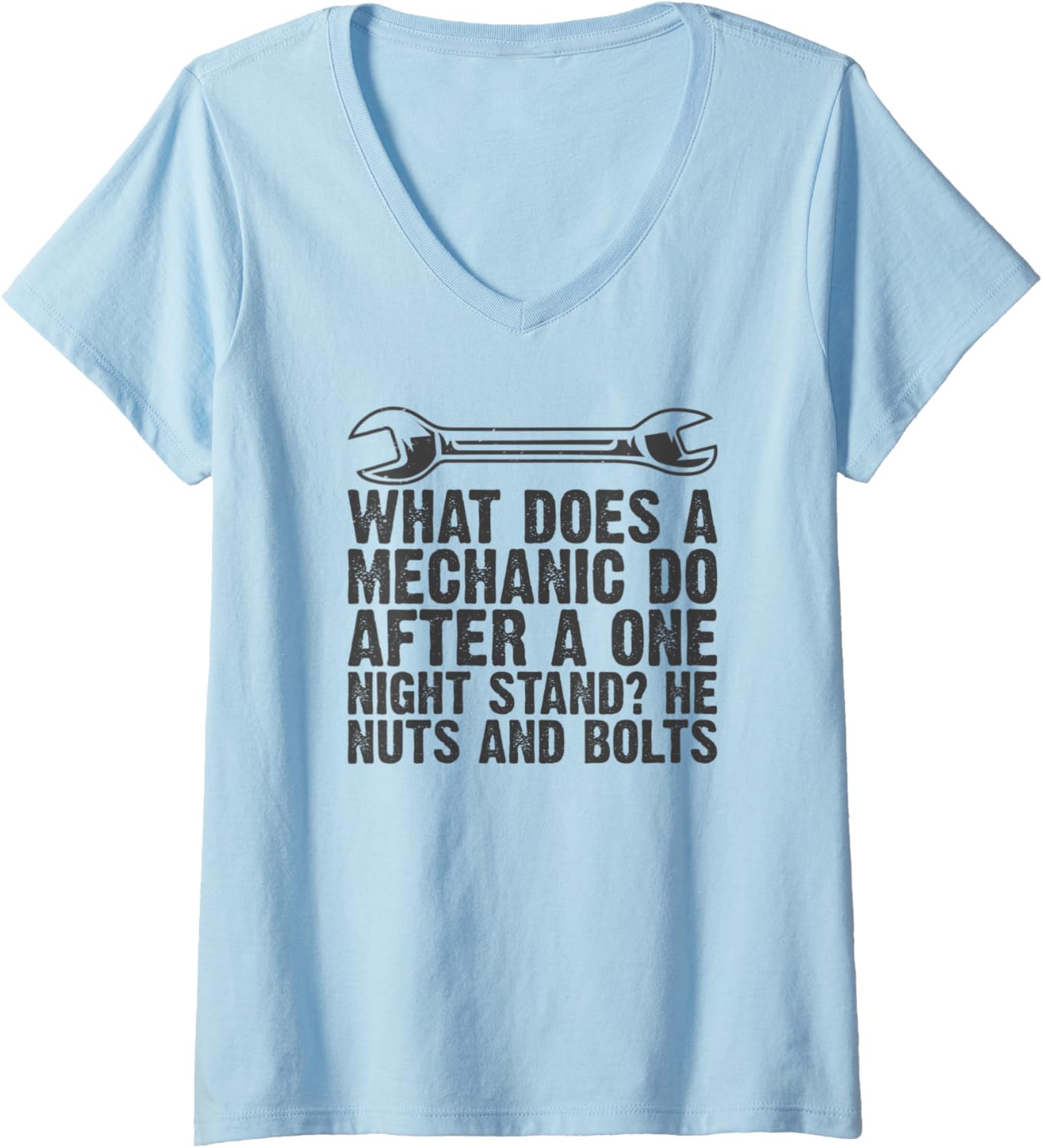 Womens Funny Car Mechanic Gifts I Uniform Outfit V Neck