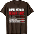 Diesel Mechanic T Shirt   Repair Rates