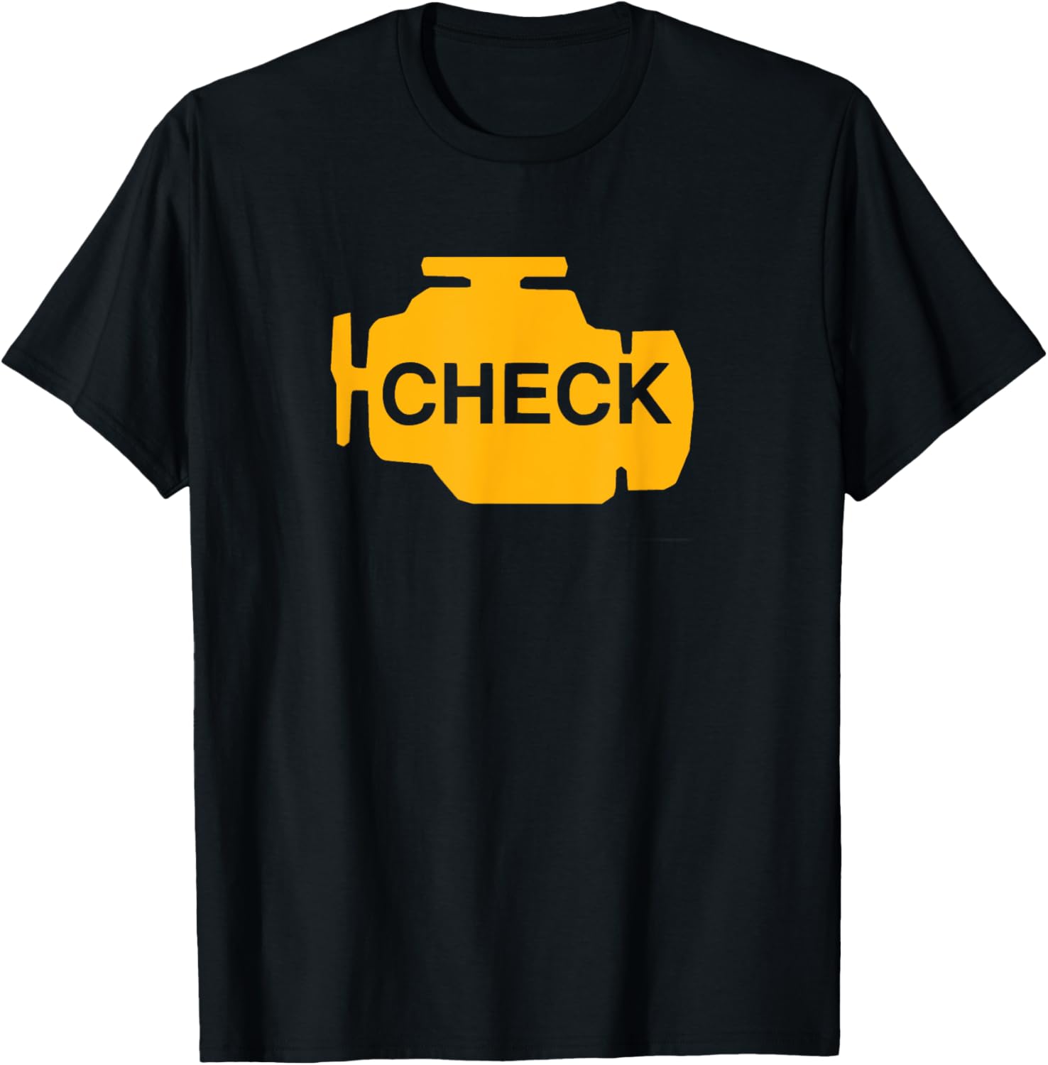 Check Engine Light Funny Automotive Mechanic T Shirt